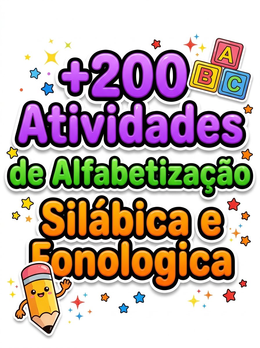 +200 Atividades de Alfabetização Silábica e Fonológica