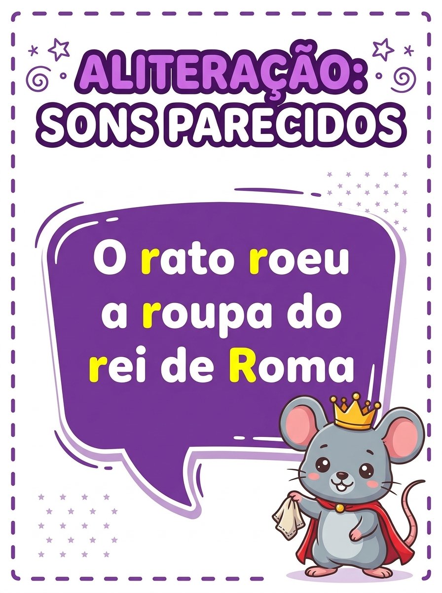 Aliteração: sons parecidos